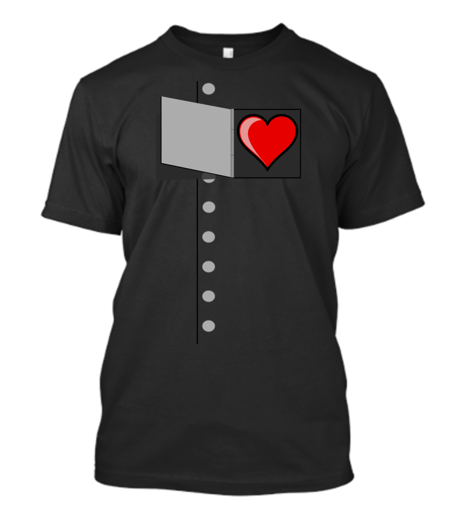 Wizard Of Oz Halloween Tin Man Heart Panel Costume T-Shirt