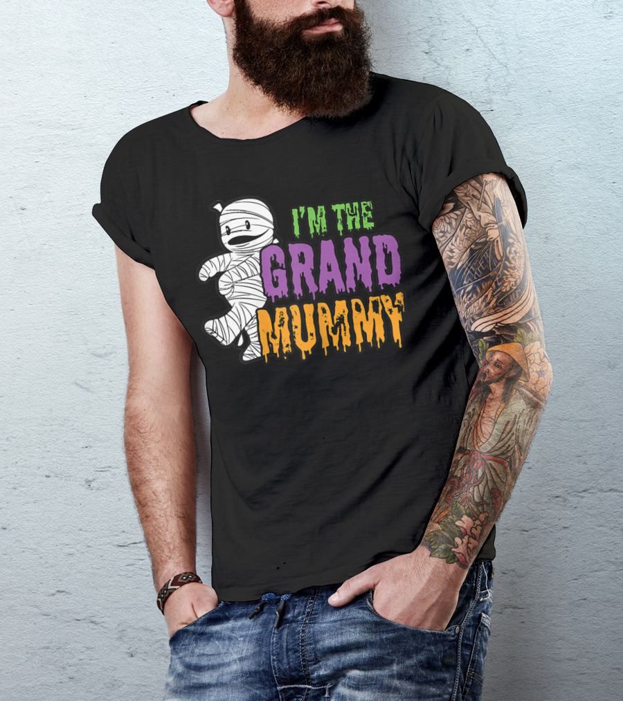 I'm The Grand Mummy Grandma Halloween Spooky T-Shirt
