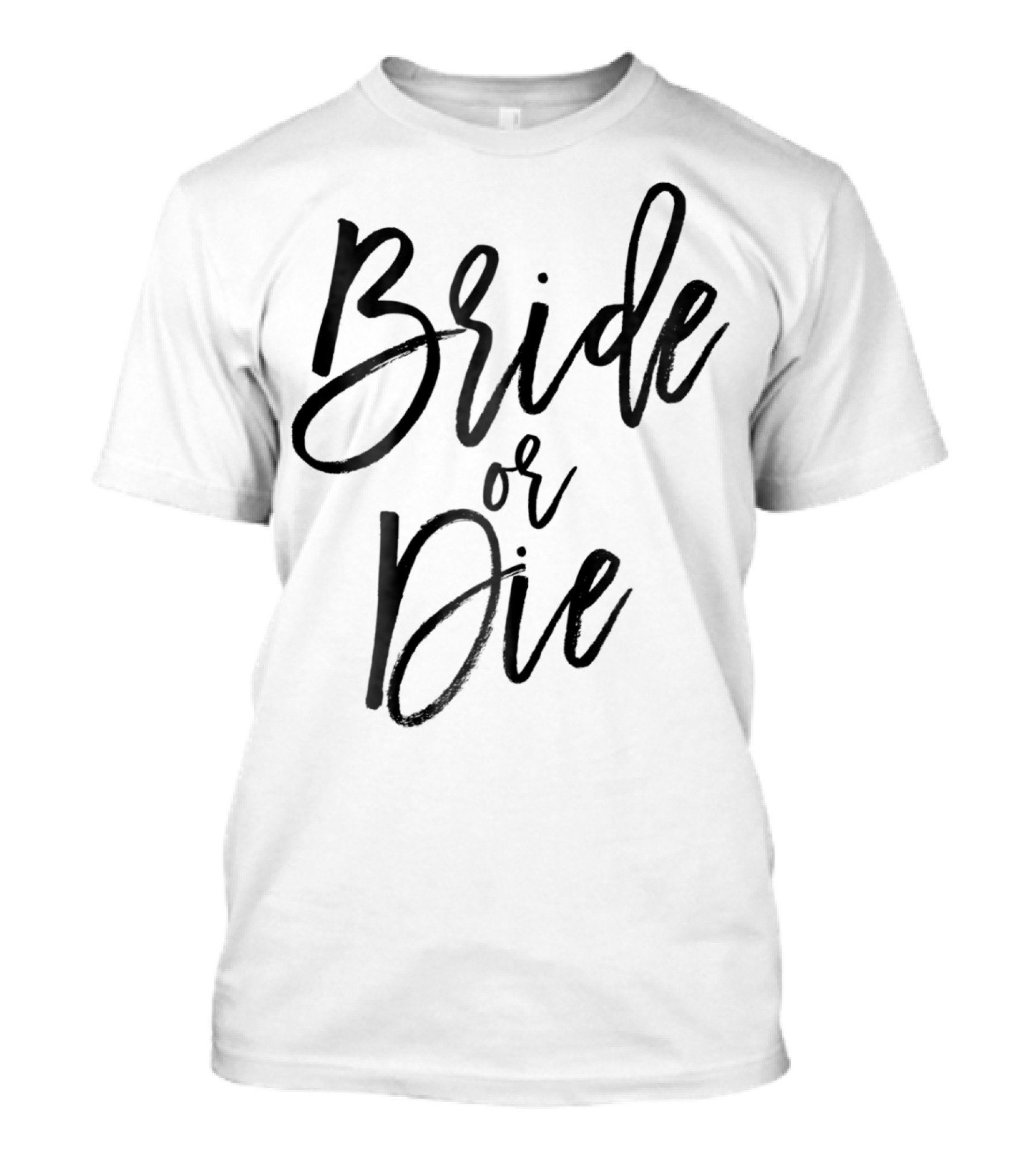 Bride Or Die Halloween Bachelorette Party Bride T-Shirt
