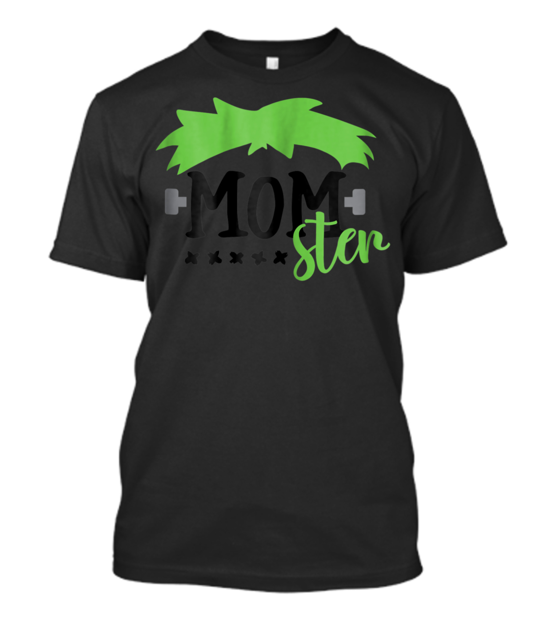 MOMster Frankenstein Hair Monster Theme Halloween T-Shirt