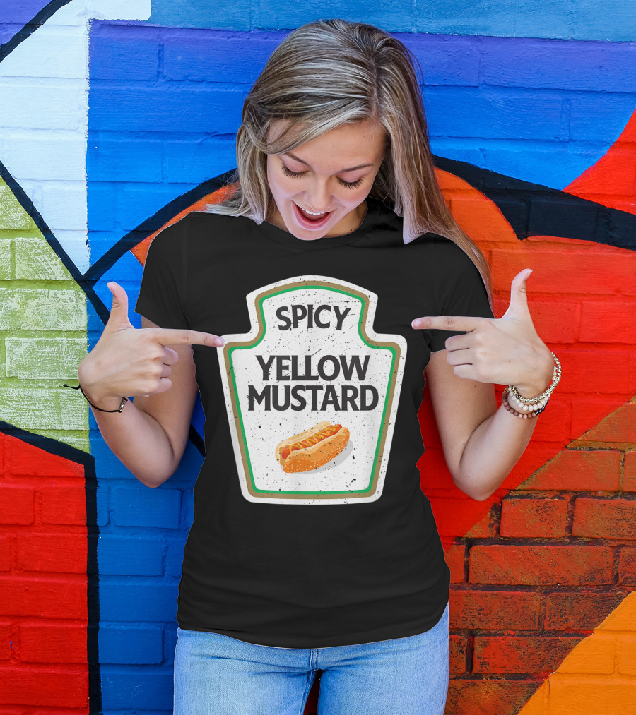Spicy Yellow Mustard Hot Dog Jar T-Shirt