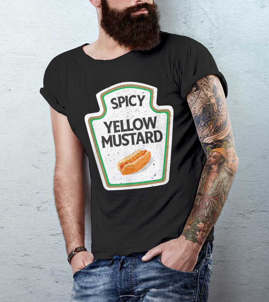 Spicy Yellow Mustard Hot Dog Jar T-Shirt