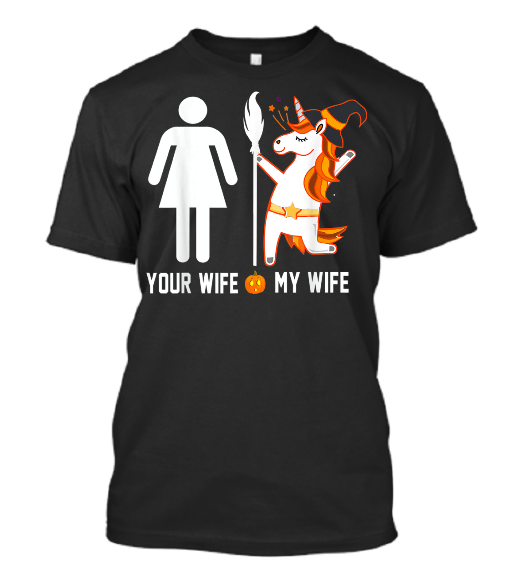 Your Wife My Witch Wife Unicorn Halloween Magic T-Shirt