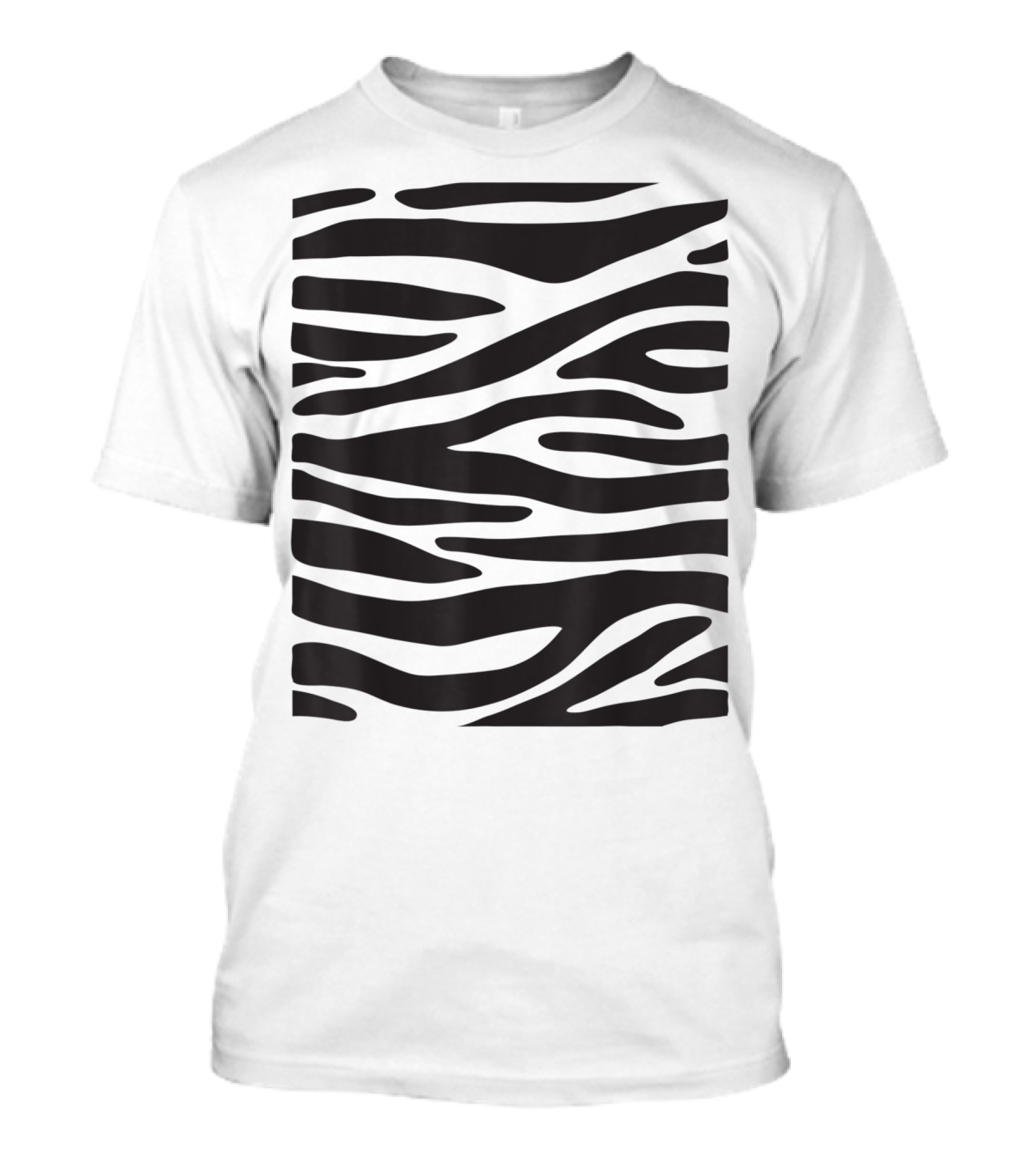 Zebra Animal Pattern Halloween DIY T-Shirt