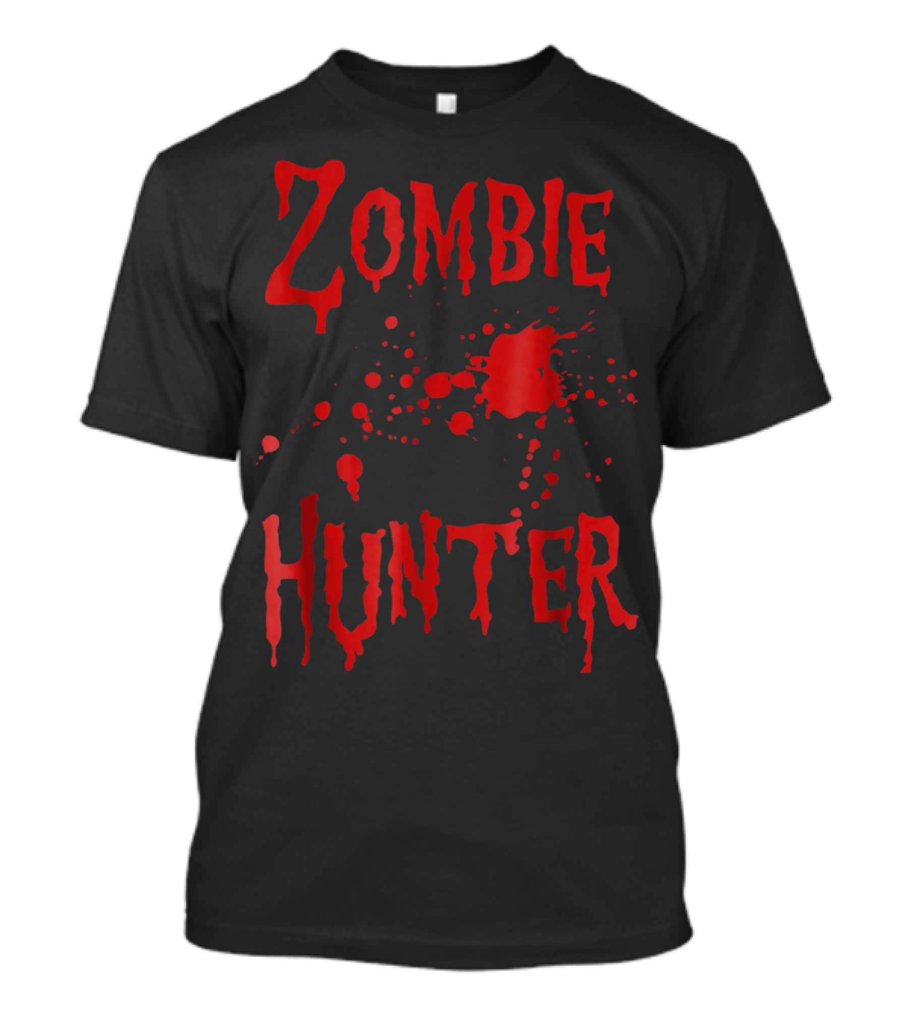 Zombie Hunter Blood Splatter Halloween Costume T-Shirt