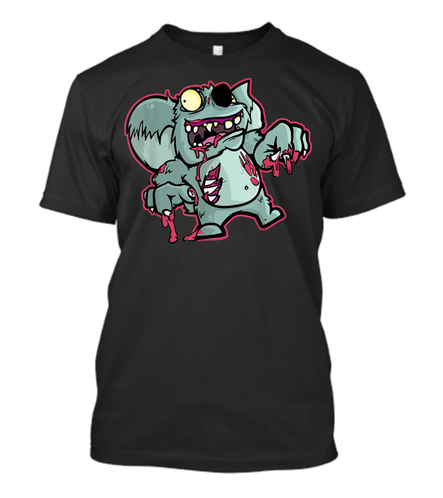 Zombie Koala Bear Funny Halloween For Zoo Costume Horror Humor T-Shirt