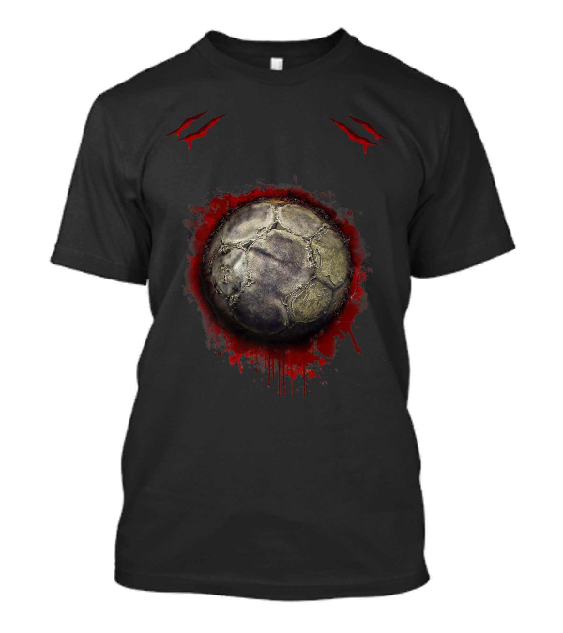 Zombie Soccer Ball Bloodstains T-Shirt