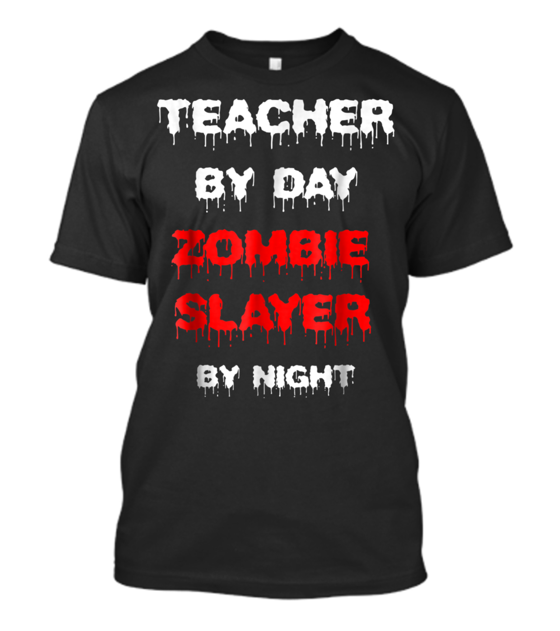 Teacher By Day Zombie Slayer By Night T-Shirt