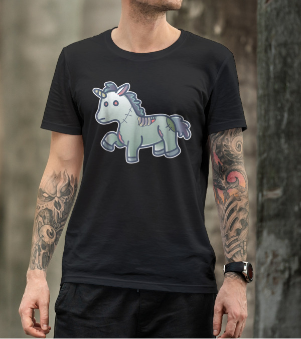 Zombiecorn Magical Evil Unicorn Character T-Shirt