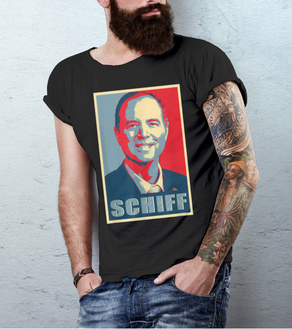 SCHIFF Impeach Trump Revolutionary Style Poster Image T-Shirt
