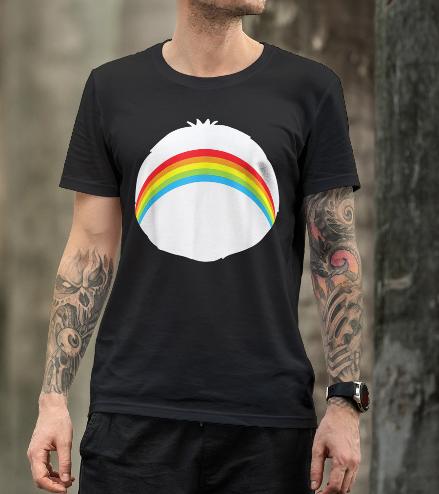 Bear Costume Funny Cheer Rainbow Bear T-Shirt