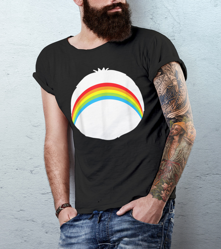 Bear Costume Funny Cheer Rainbow Bear T-Shirt