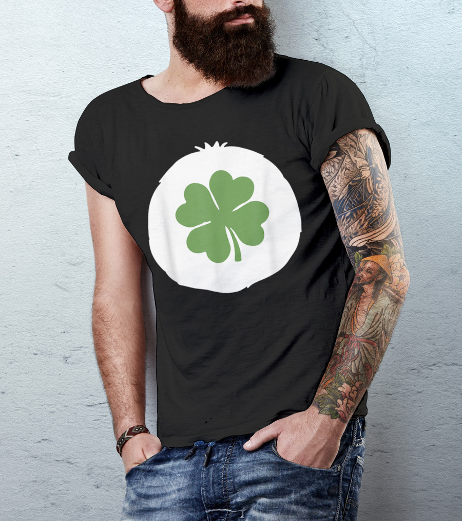 Bear Costume Funny Good Luck Clover Bear T-Shirt