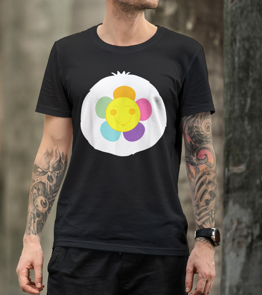 Bear Costume Funny Harmony Smiling Flower T-Shirt