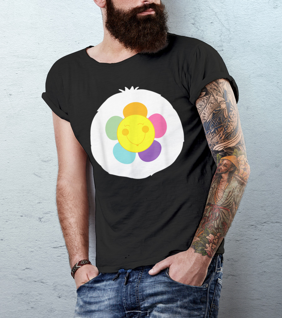 Bear Costume Funny Harmony Smiling Flower T-Shirt