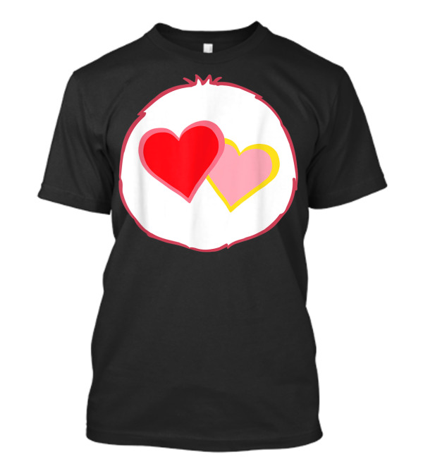 Bear Costume Love A Lot With Red And Pink Hearts T-Shirt