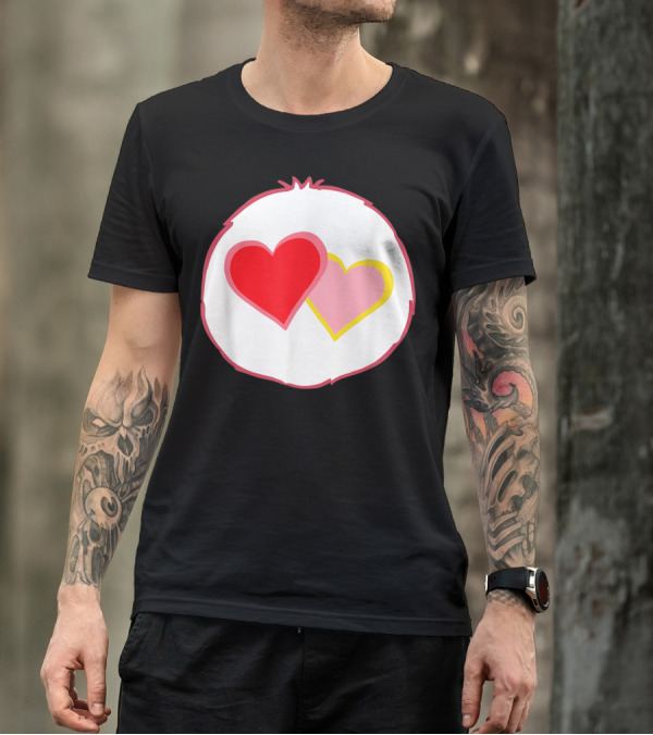 Bear Costume Love A Lot With Red And Pink Hearts T-Shirt