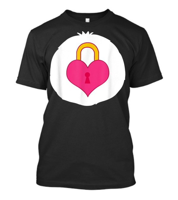Bear Costume Funny Secret Heart Lock T-Shirt
