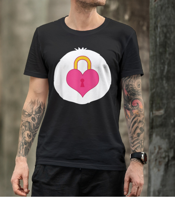 Bear Costume Funny Secret Heart Lock T-Shirt