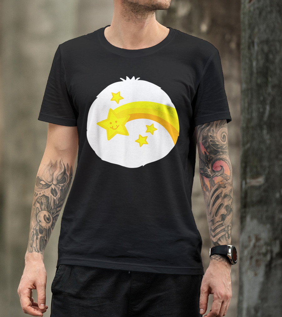 Bear Costume Funny Wish For Bear Stars And Rainbow Smiley Star T-Shirt