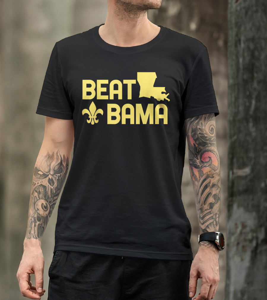 Beat Bama Louisiana Fleur-de-Lis T-Shirt