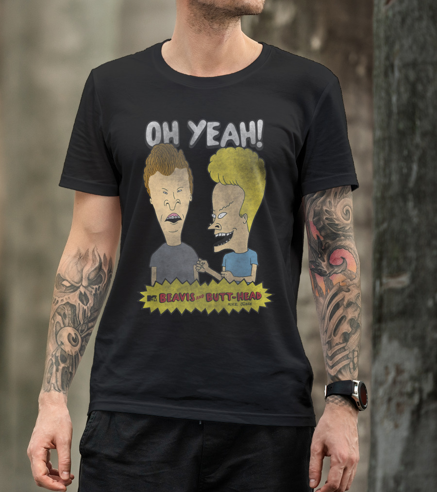 Oh Yeah Beavis And Butt-Head Mike Judge Head Shots T-Shirt