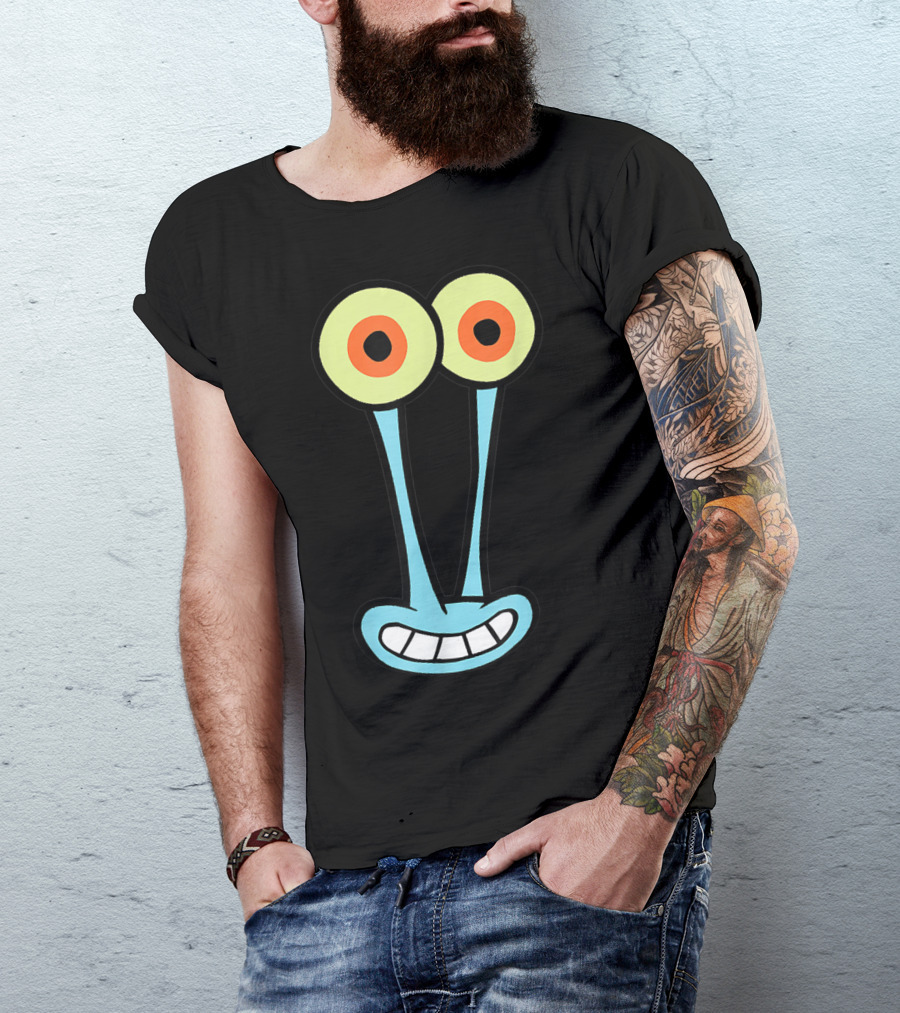 Birthday Gary Funny Snail Face Cartoon Iconic Eyes T-Shirt