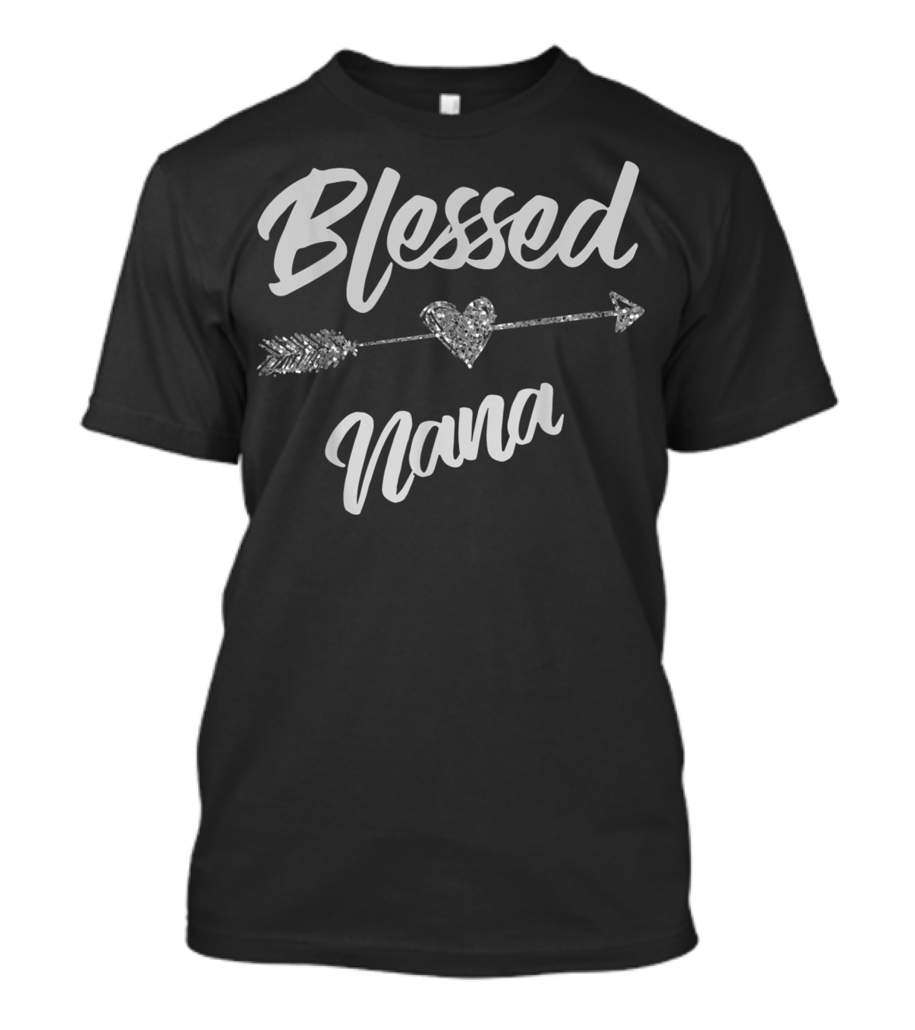 Blessed Nana Heart Arrow Thanksgiving Funny Grandmother T-Shirt
