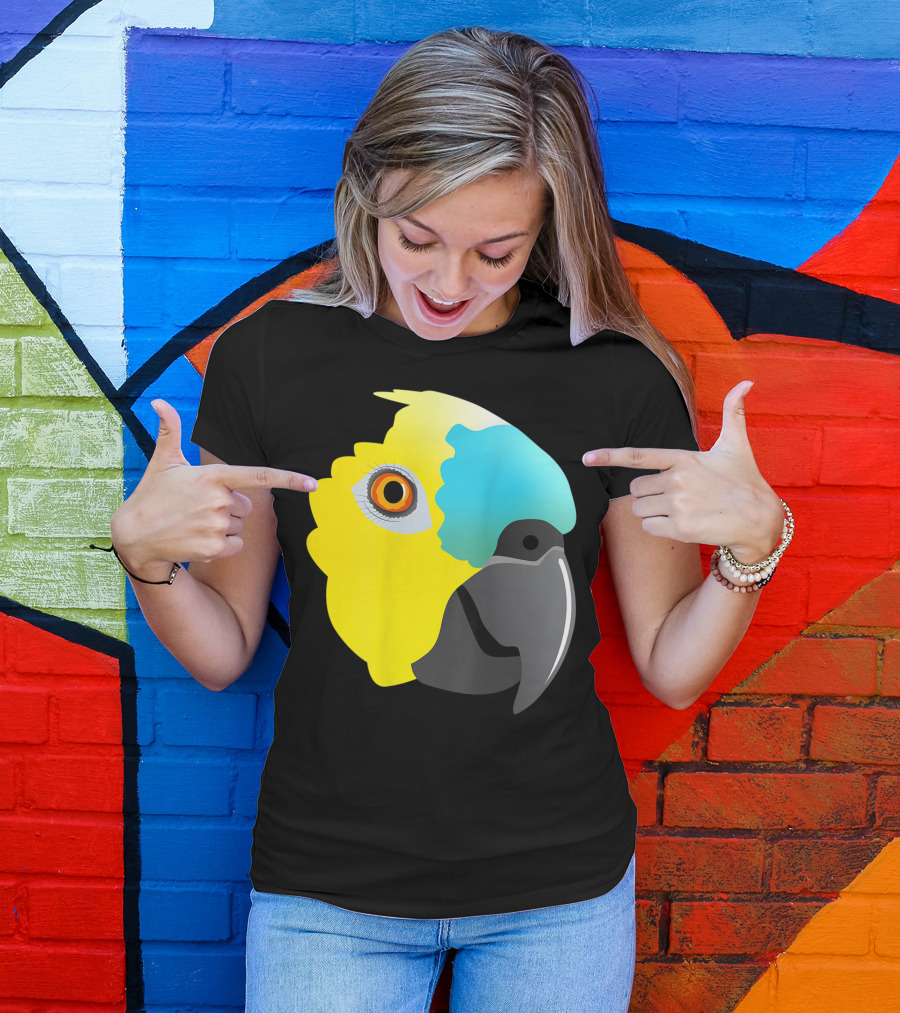 Bluefronted Amazon Parrot Head T-Shirt