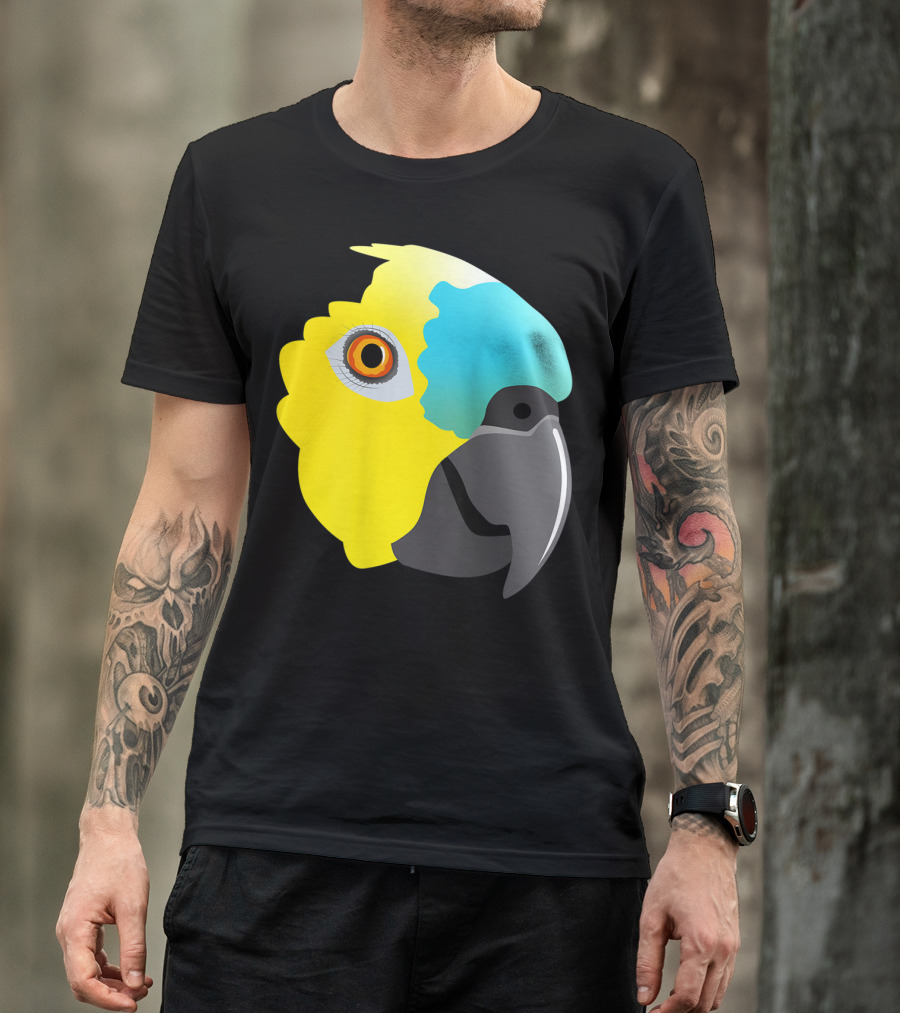 Bluefronted Amazon Parrot Head T-Shirt