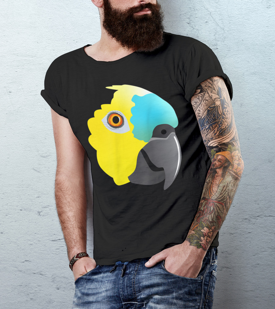 Bluefronted Amazon Parrot Head T-Shirt