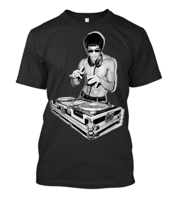 Bruce DJ Mixing At Turntables T-Shirt