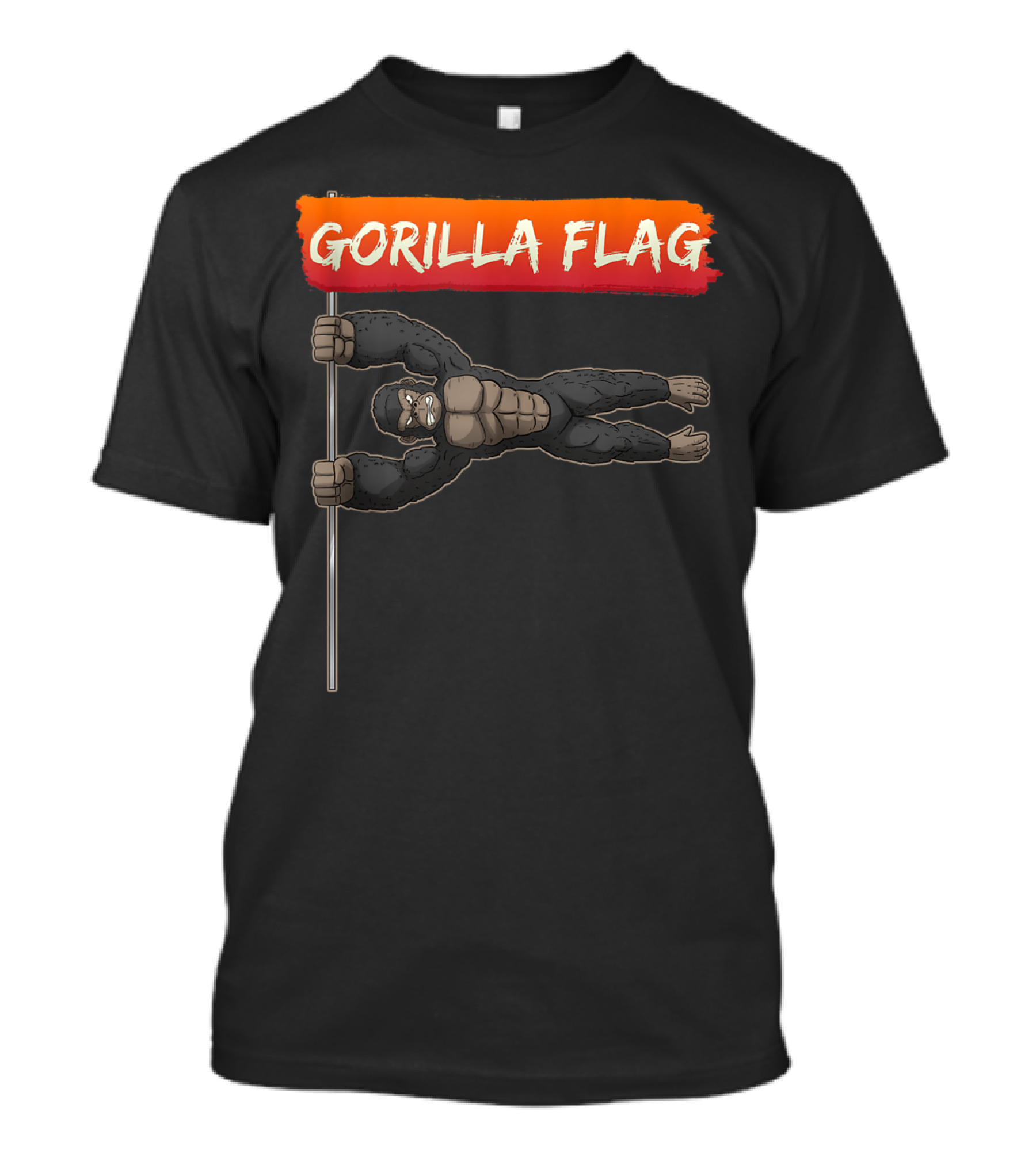 Gorilla Flag Calisthenics Human Flag Strong Gorilla T-Shirt