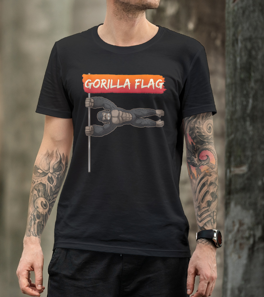 Gorilla Flag Calisthenics Human Flag Strong Gorilla T-Shirt