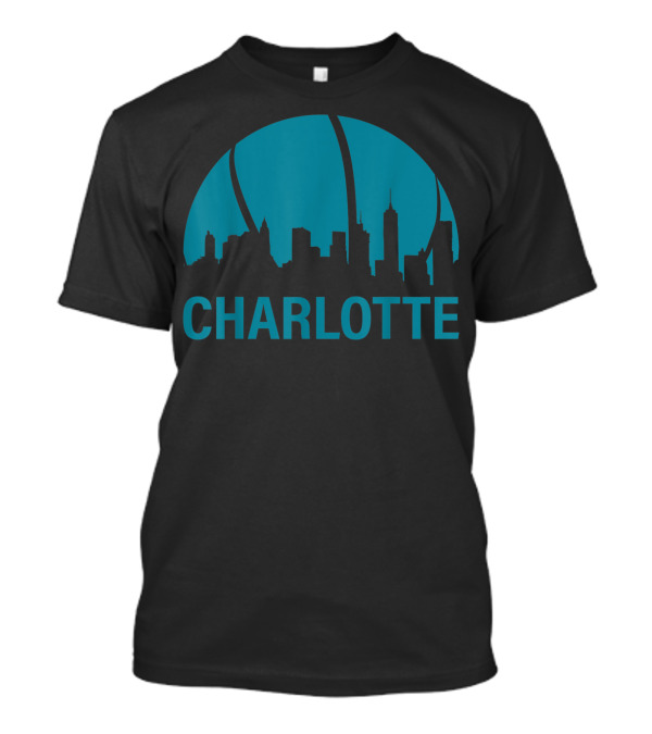 Charlotte Skyline Basketball North Carolina Bball City T-Shirt