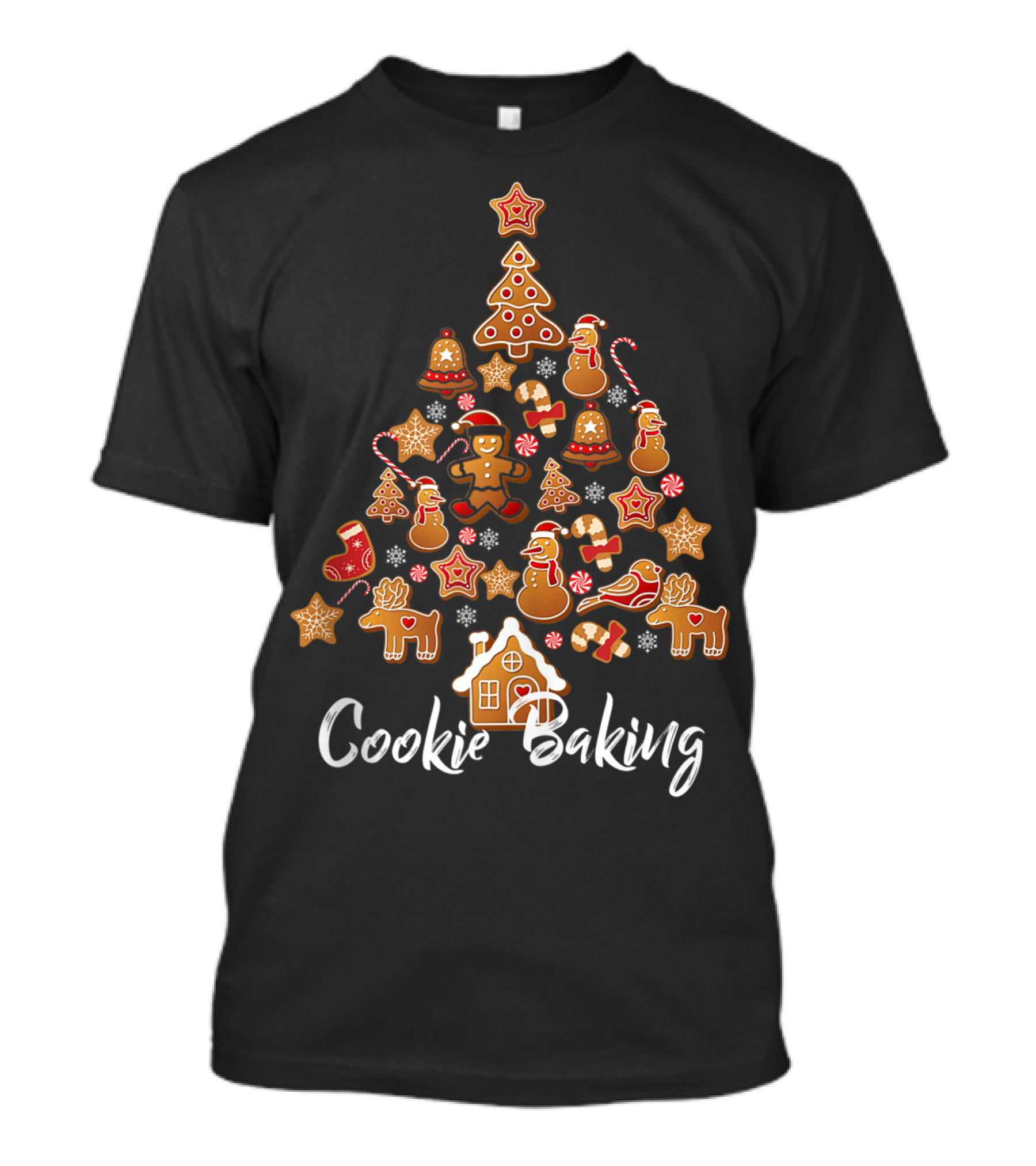 Christmas Tree Cookie Baking Xmas Gingerbread Holiday T-Shirt