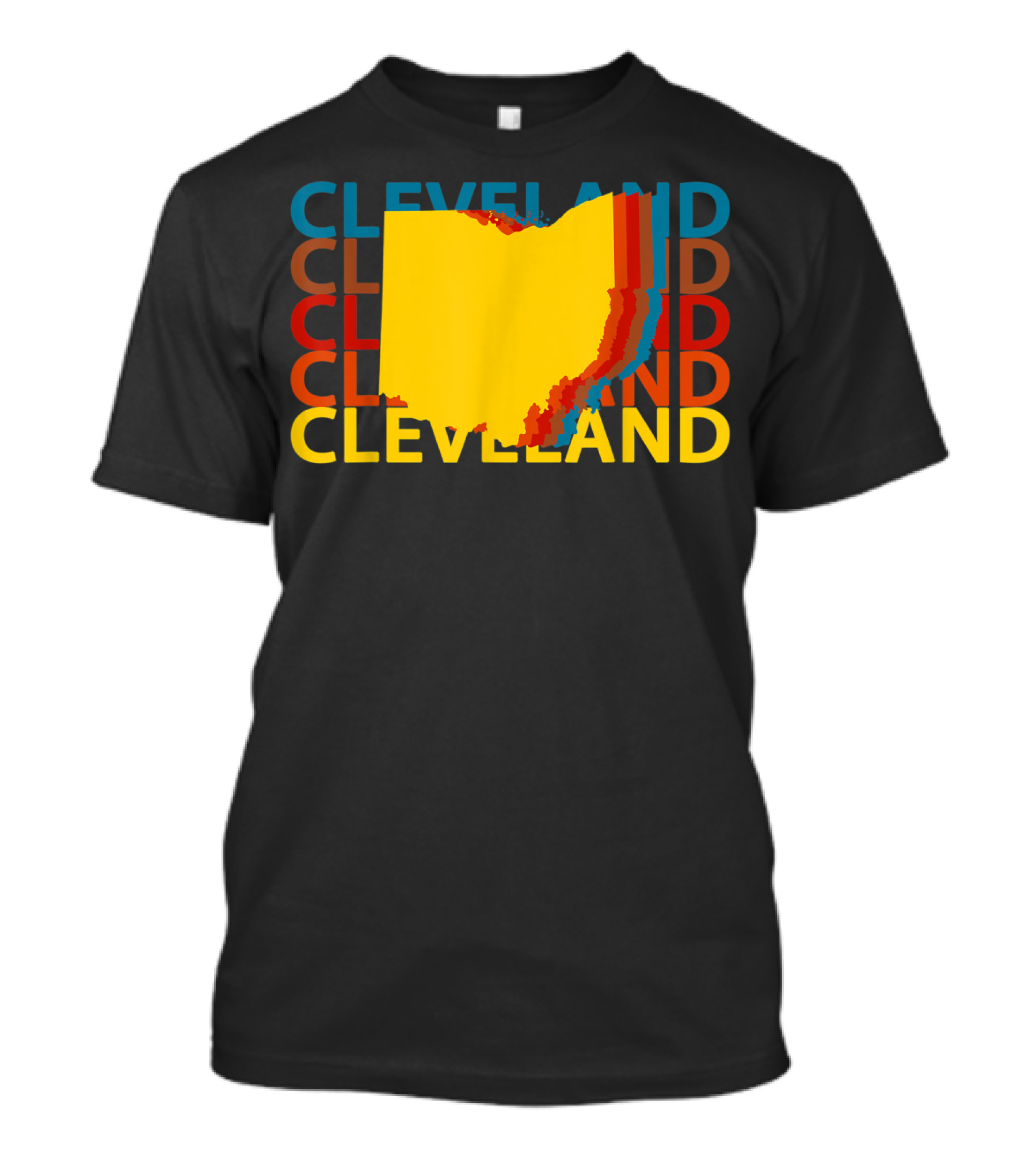 Cleveland Ohio City Oh Colorful State T-Shirt