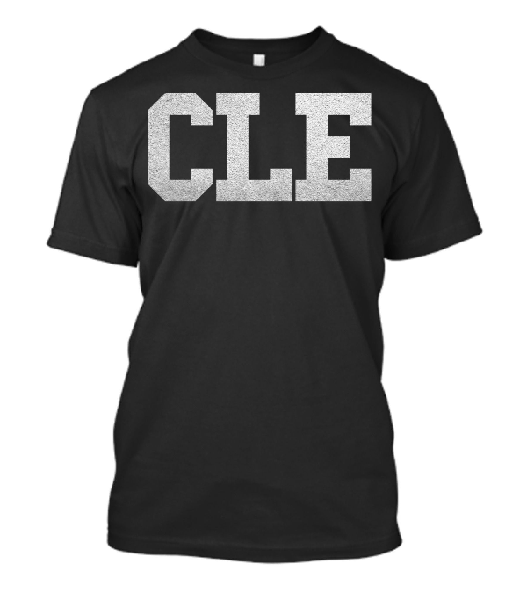 Cleveland Ohio CLE Block Lettering T-Shirt
