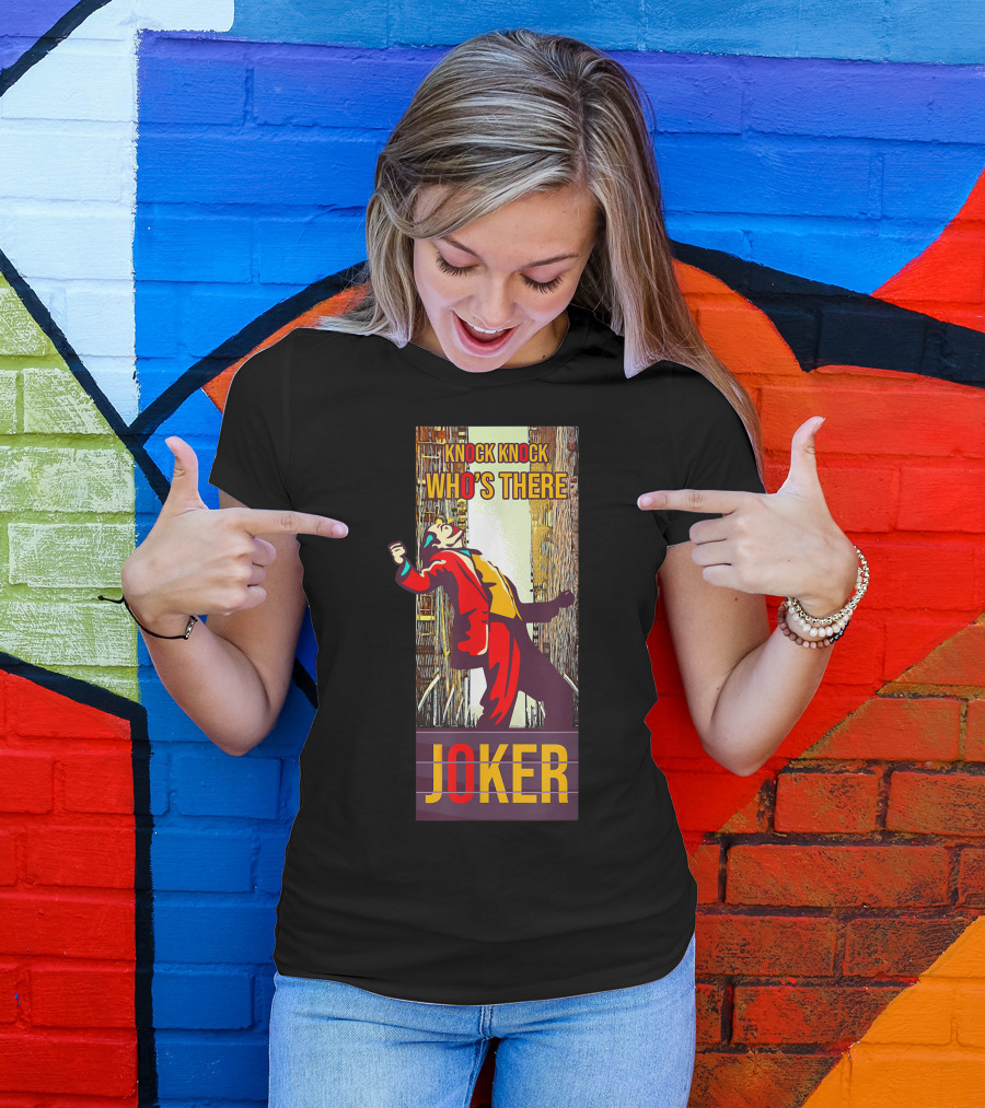 Knock Knock Who's There Joker T-Shirt