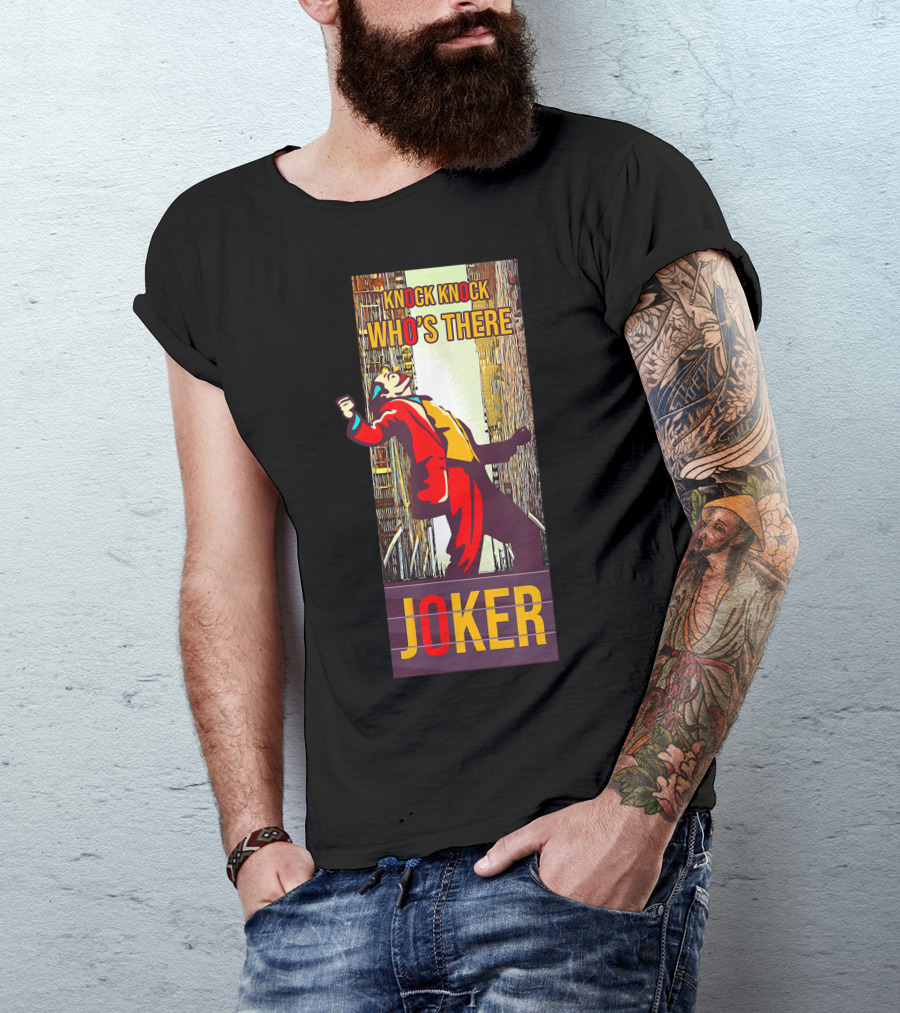 Knock Knock Who's There Joker T-Shirt