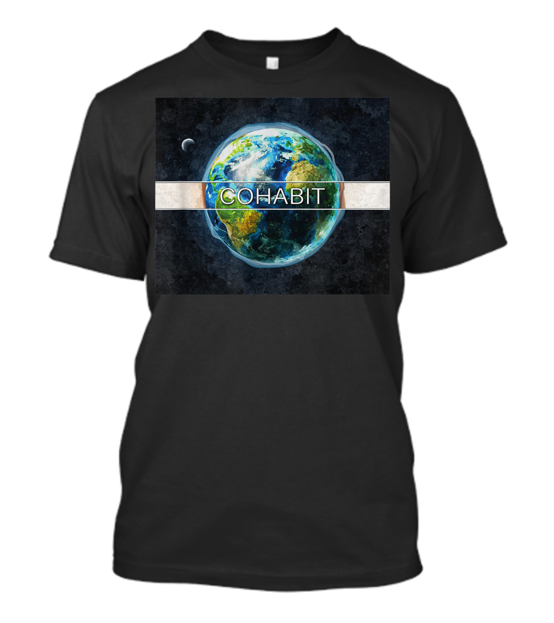 COHABIT Earth Universe Moon T-Shirt