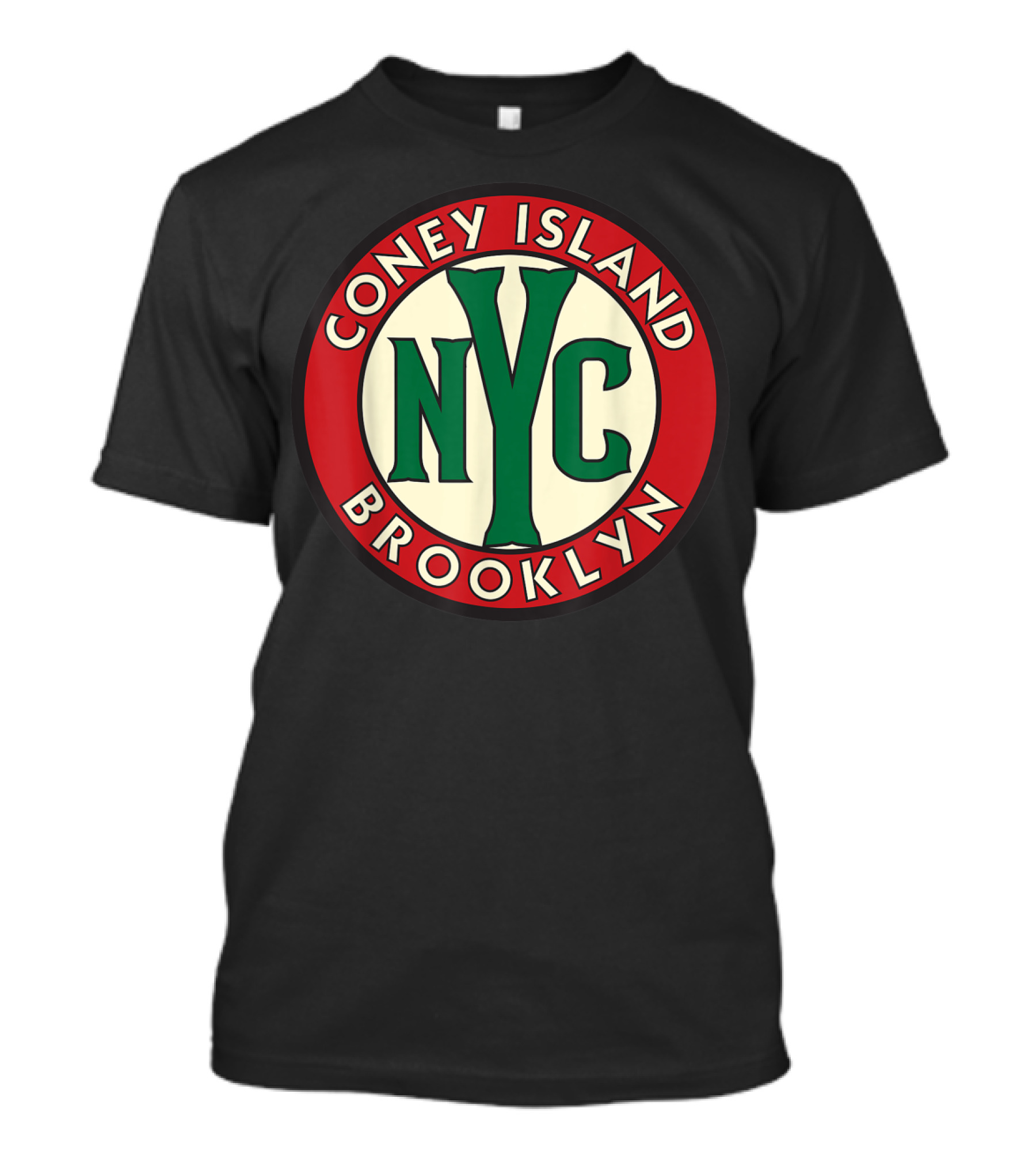 Coney Island NYC Brooklyn Vintage Road Sign T-Shirt