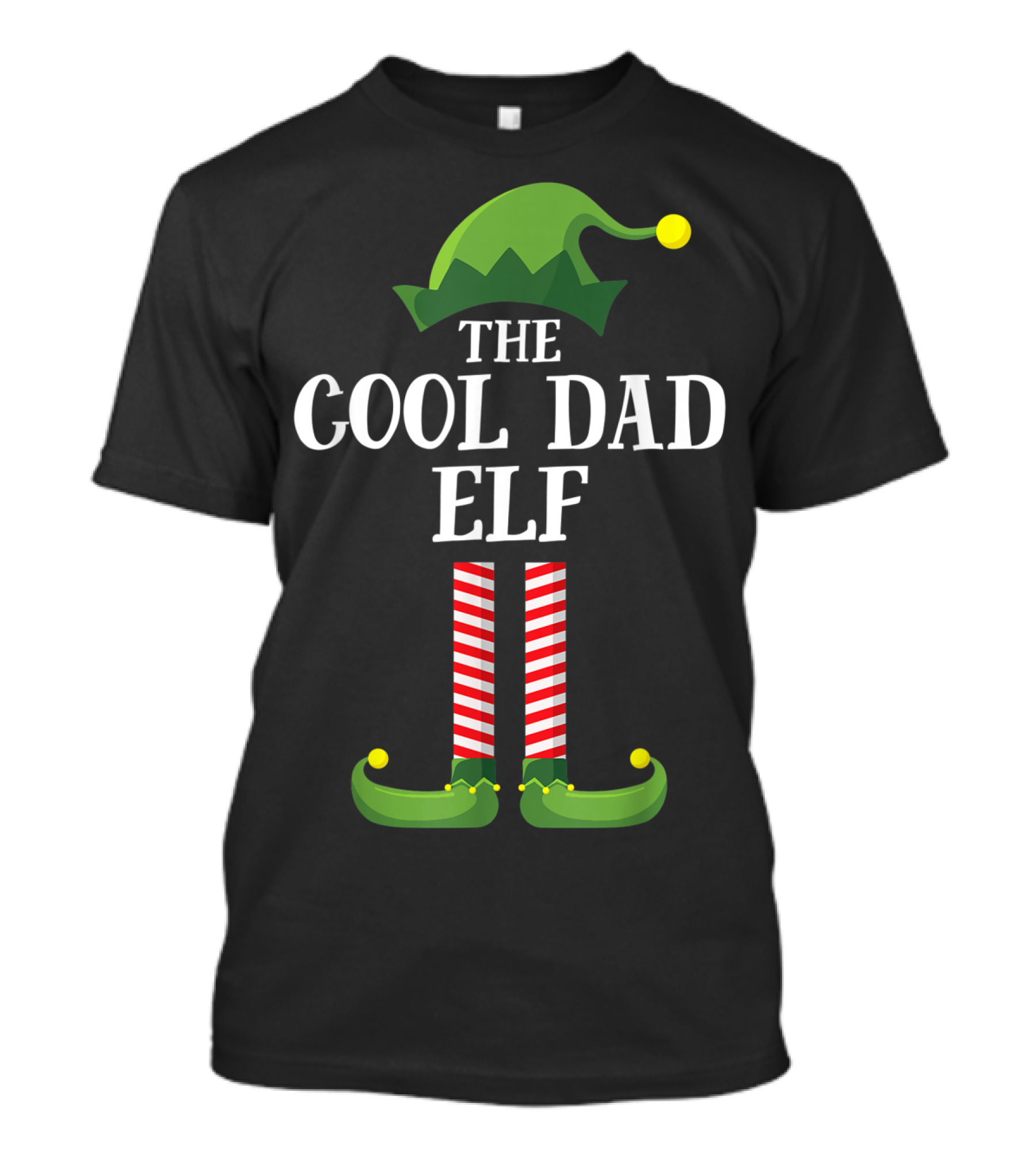 The Cool Dad Elf Matching Family Group Christmas T-Shirt