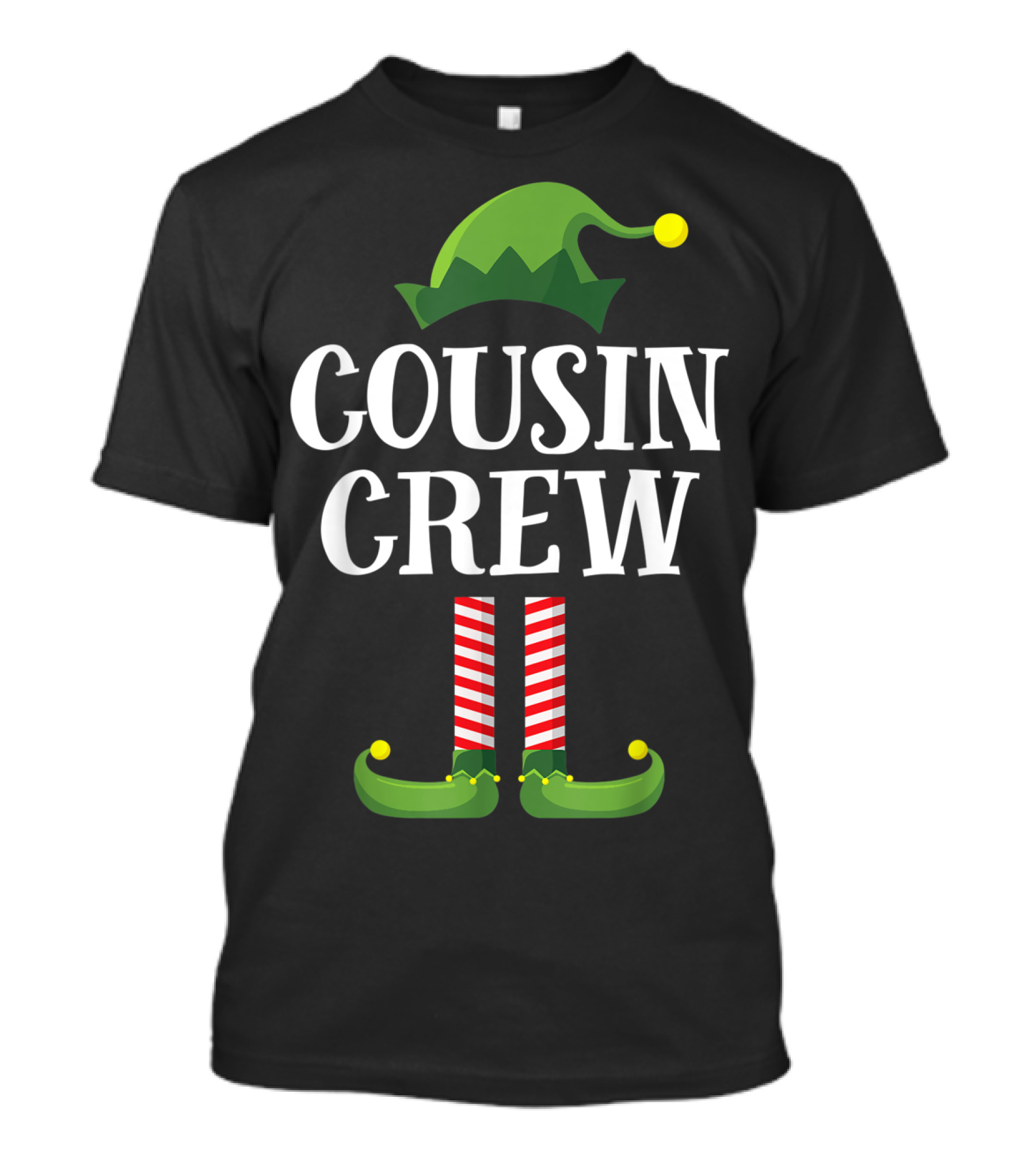 Cousin Crew Elf Hat And Shoes Christmas Matching Group T-Shirt