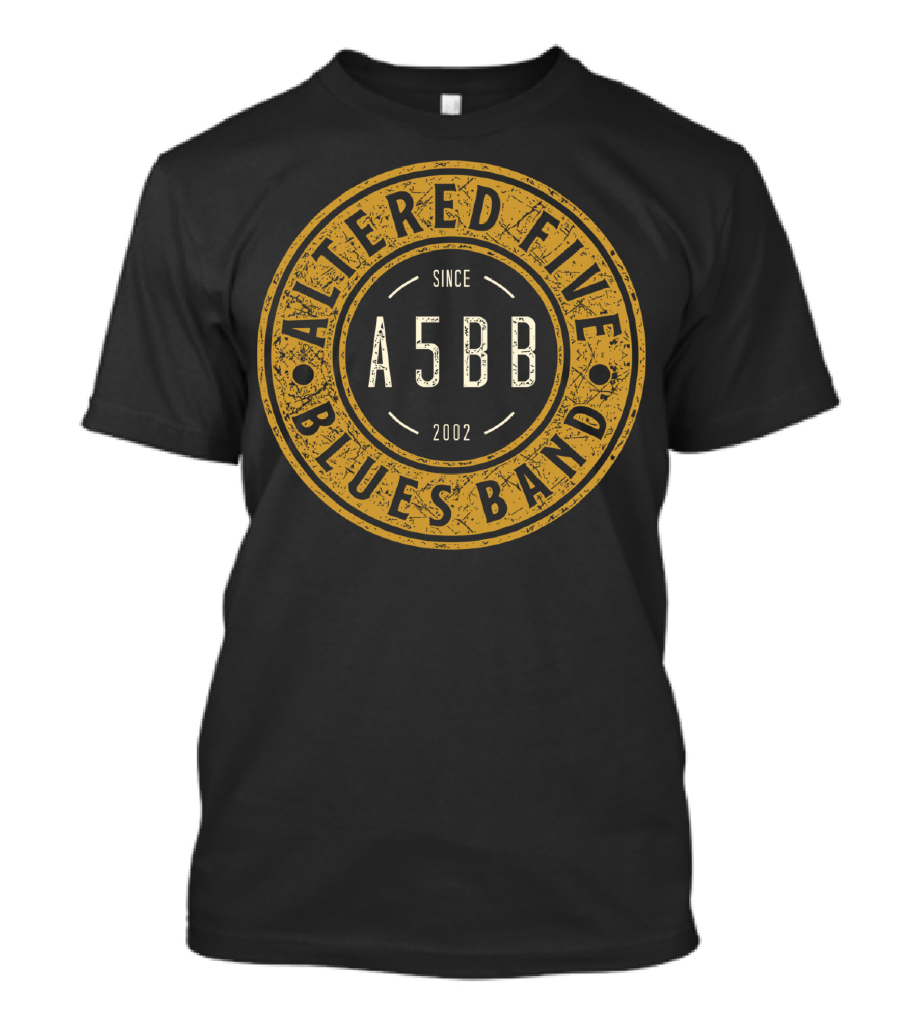 Altered Five Blues Band Since 2002 A5BB Badge T-Shirt