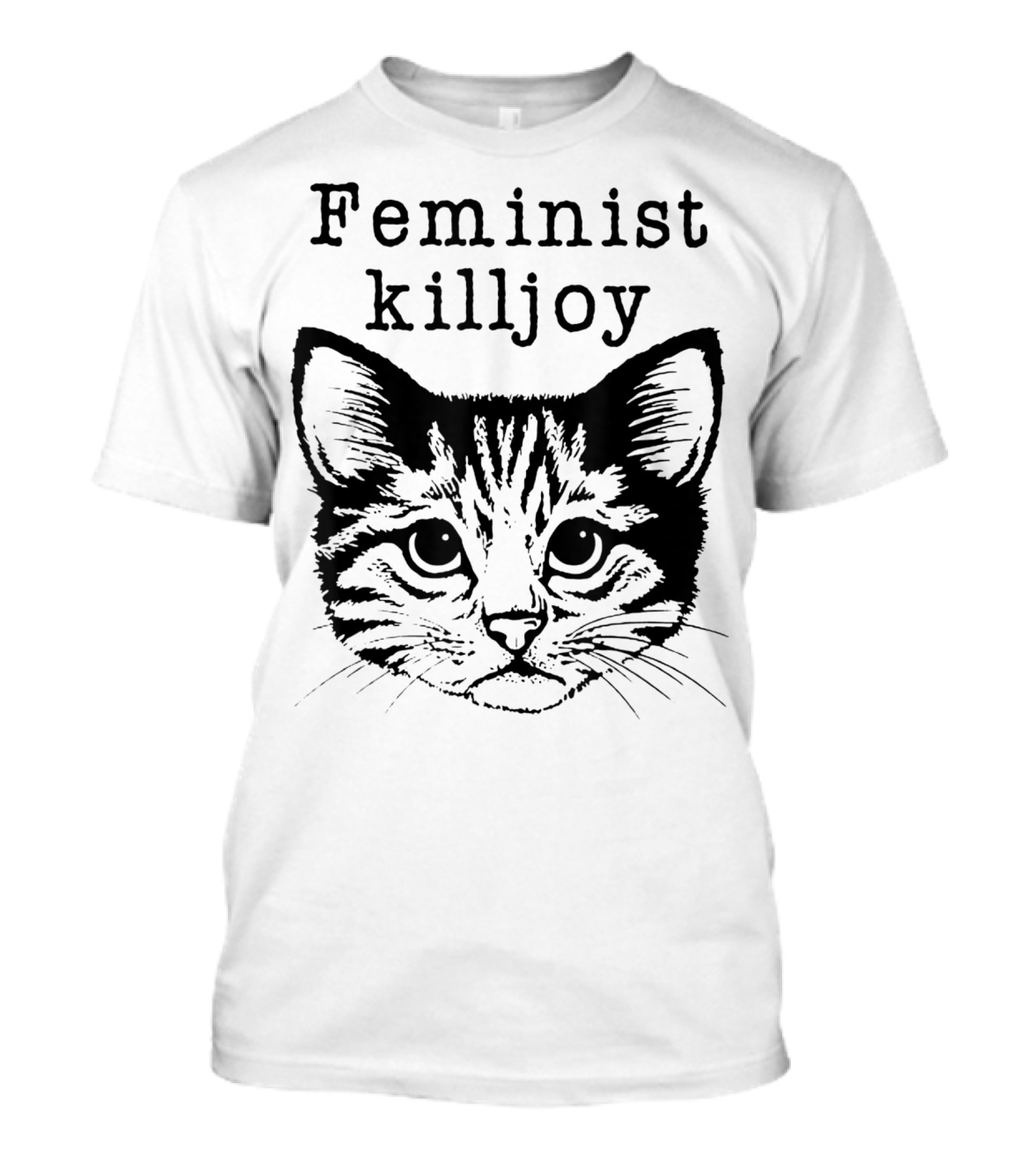 Feminist Killjoy Cat Design America Female Justice T-Shirt