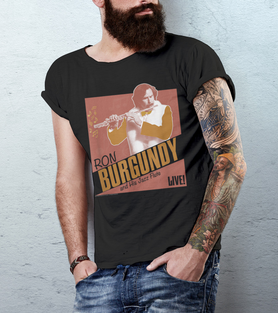 Ron Burgundy And His Jazz Flute Live T-Shirt