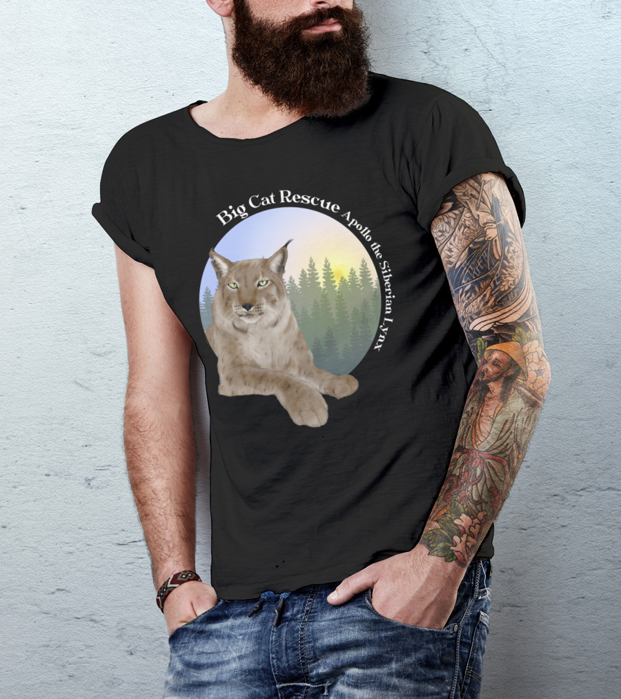 Big Cat Rescue Apollo The Siberian Lynx T-Shirt