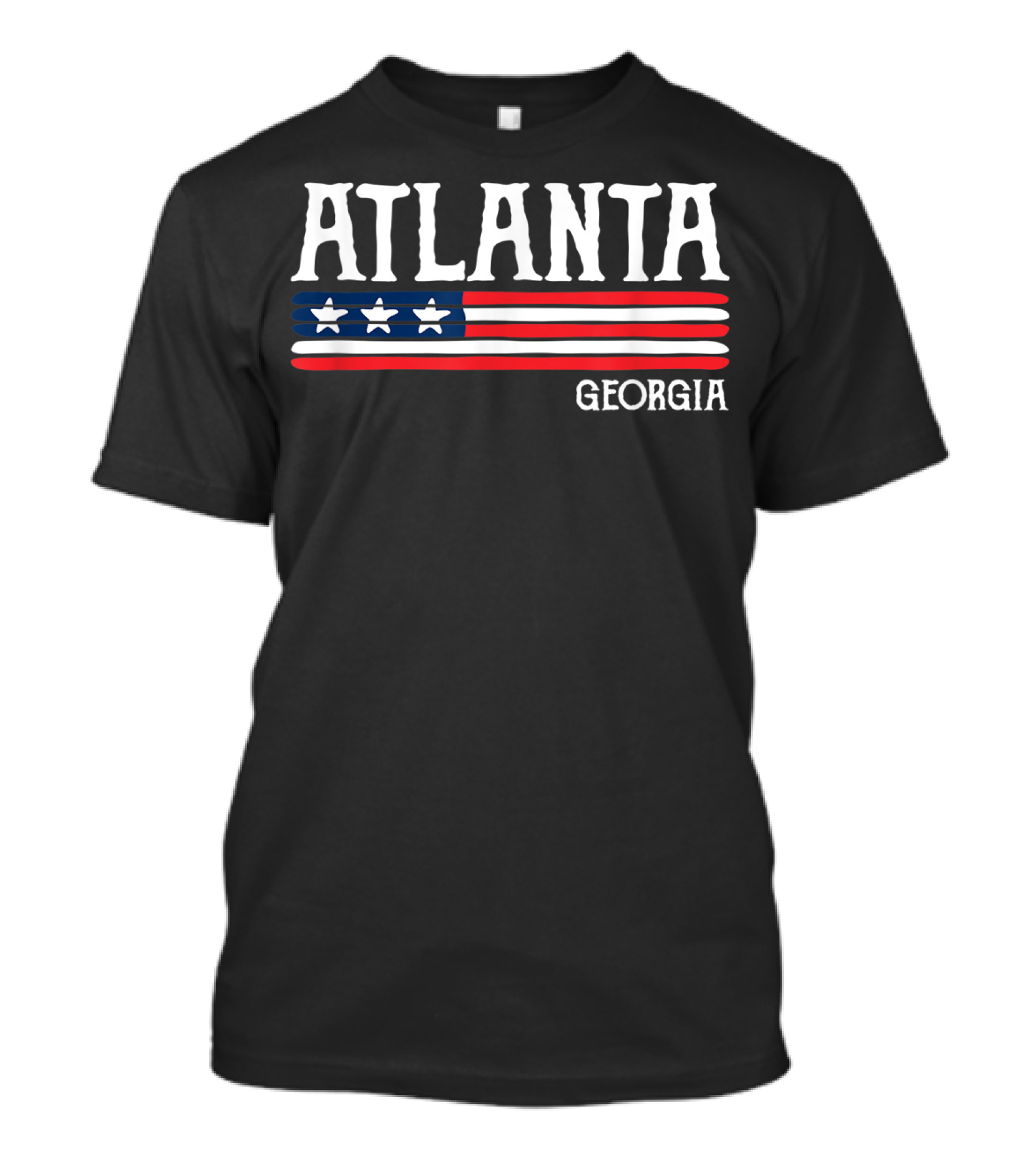 ATLANTA Georgia American Flag T-Shirt