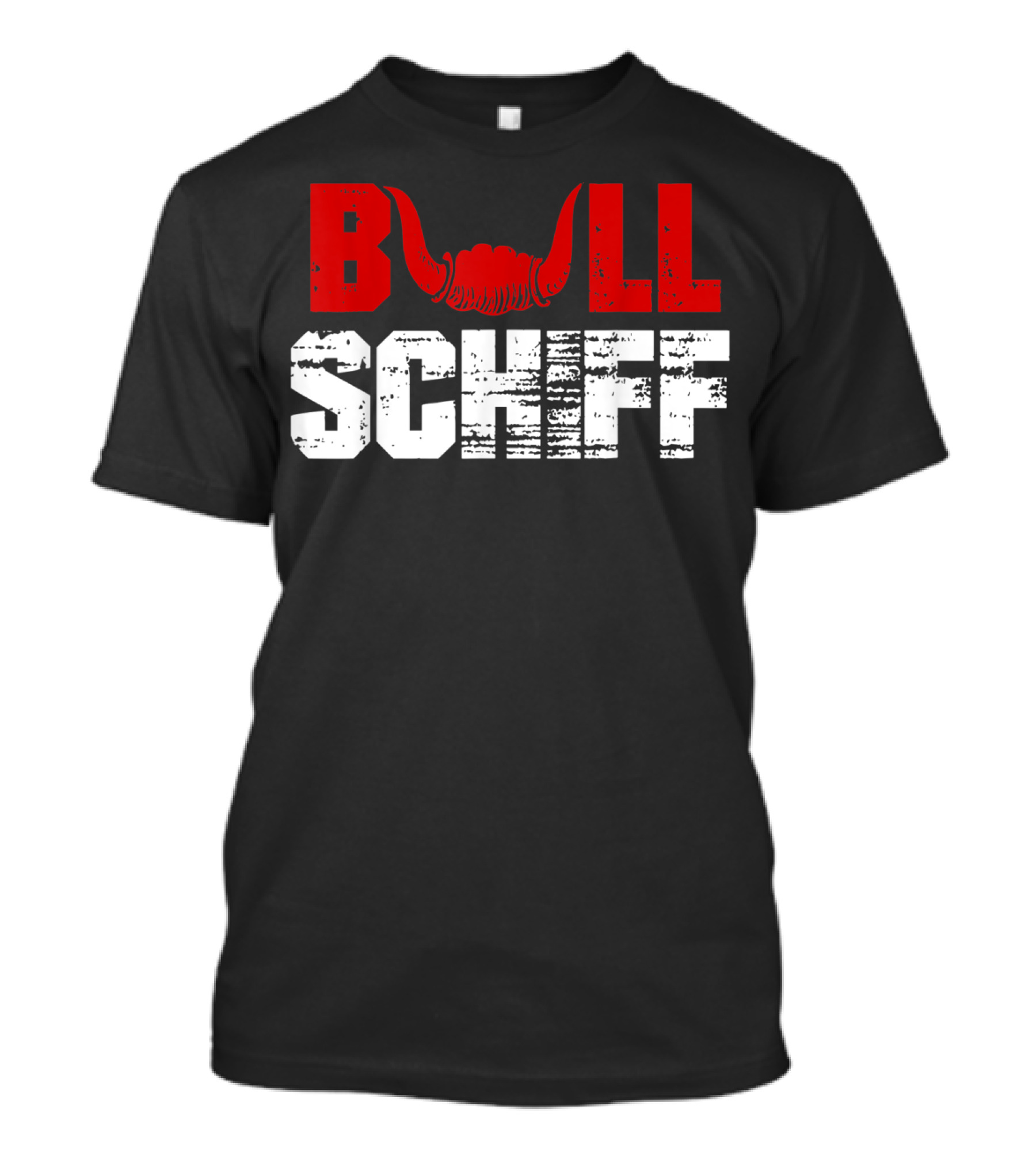 Bull Schiff Text Design With Horns T-Shirt
